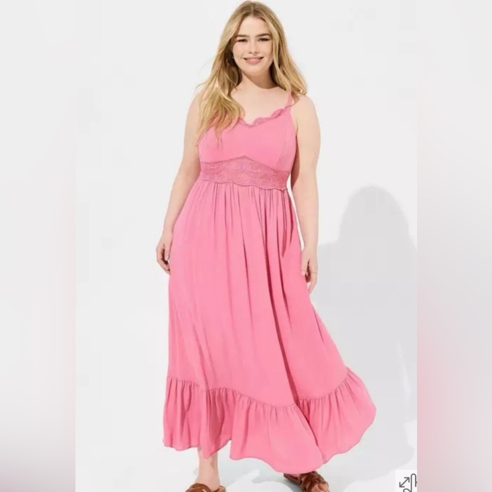 Torrid pink maxi sundress